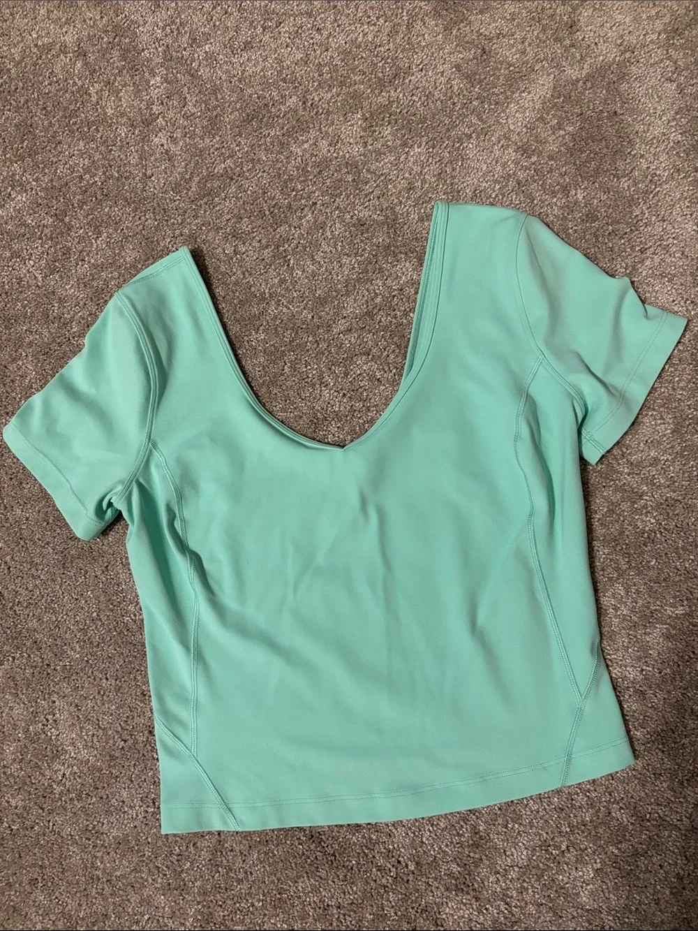 lululemon athletica Align Mint Green Scoop Neck Short Sleeve Top